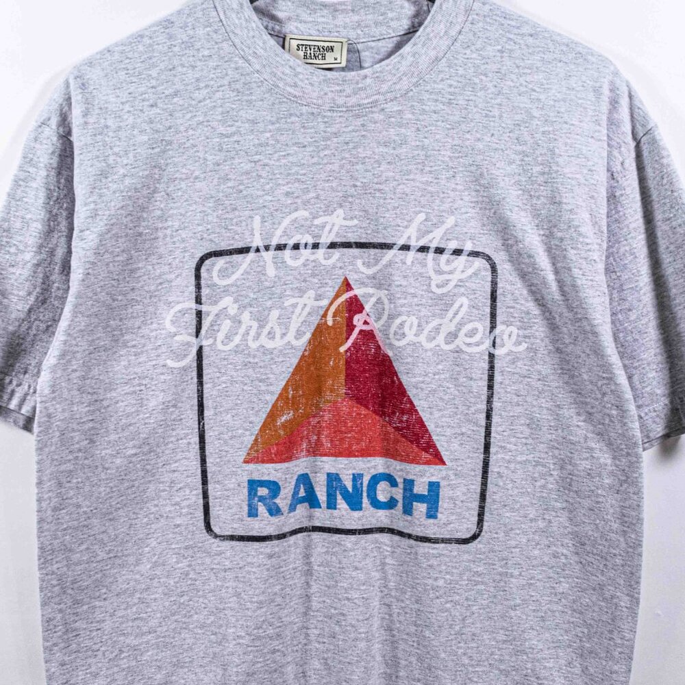 Stevenson Ranch Not My First Rodeo T-Shirt Medium Cowboy Streetwear - Picture 2 of 6